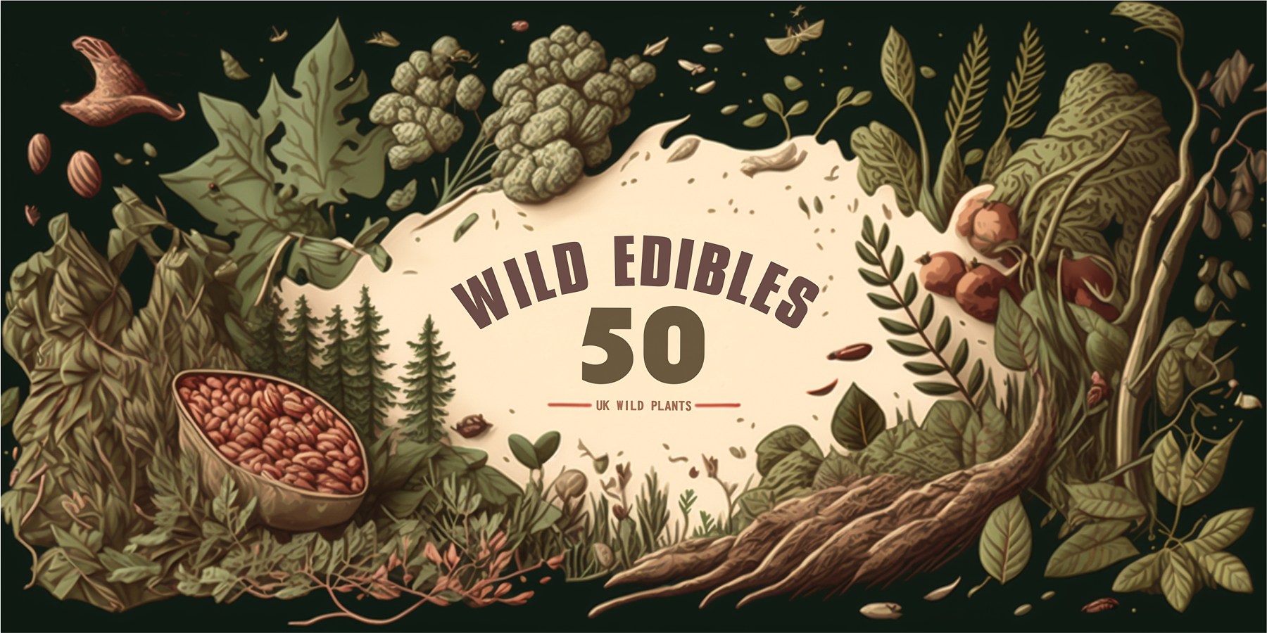 Edible Wild Plants: 50 of the the most common UK species