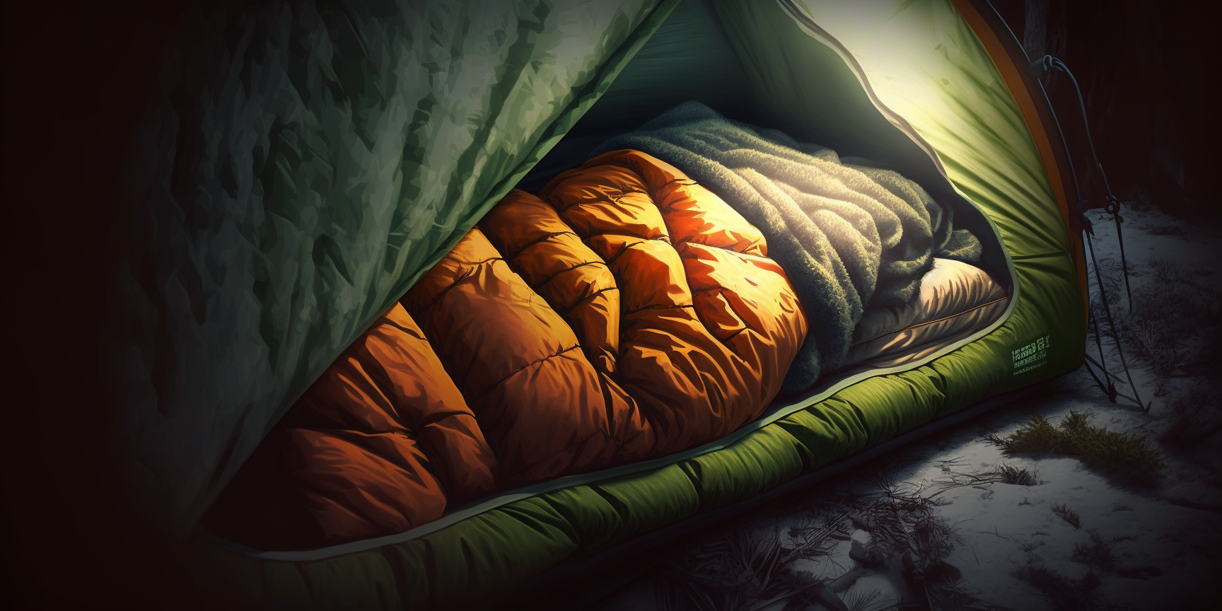 Sleeping bag discount man