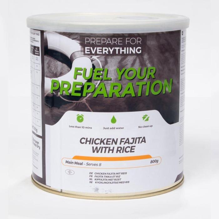 Chicken Fajita With Rice - Freeze Dried Meals, 25 Year Shelf Life